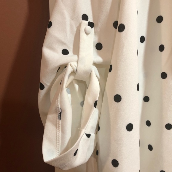 Andree by Unit Blazer White with Black Polka Dots 2X NWOT - Picture 5 of 7